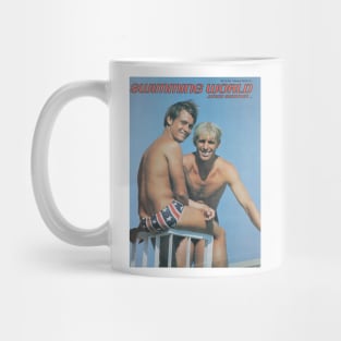 SWIMMING WORLD Junior Swimmer - Vintage Physique Muscle Male Model Magazine Cover Mug